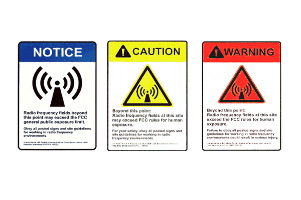 Radio Frequency Safety Signs